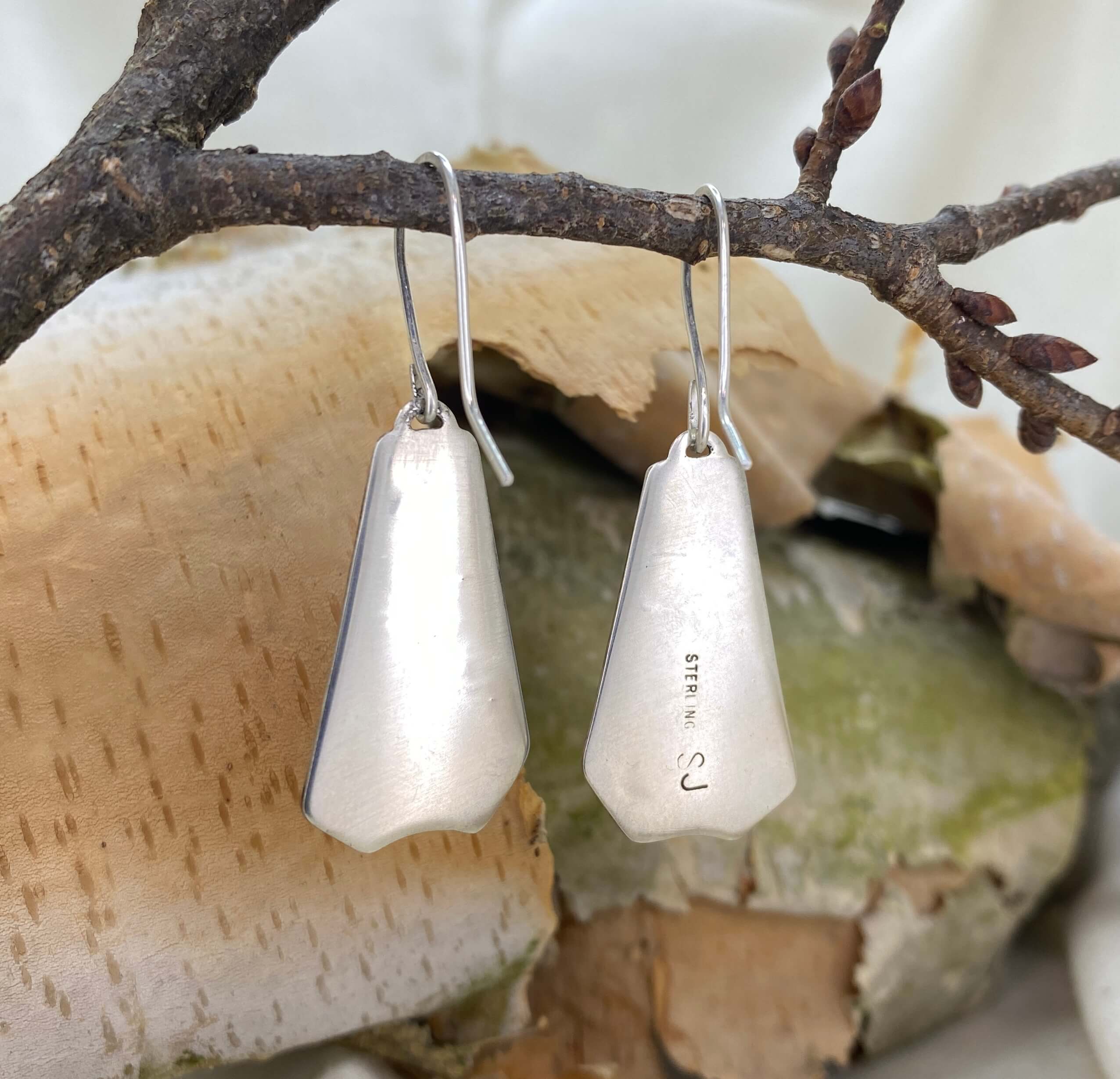 Dancing Leaf with Texture and patina back view