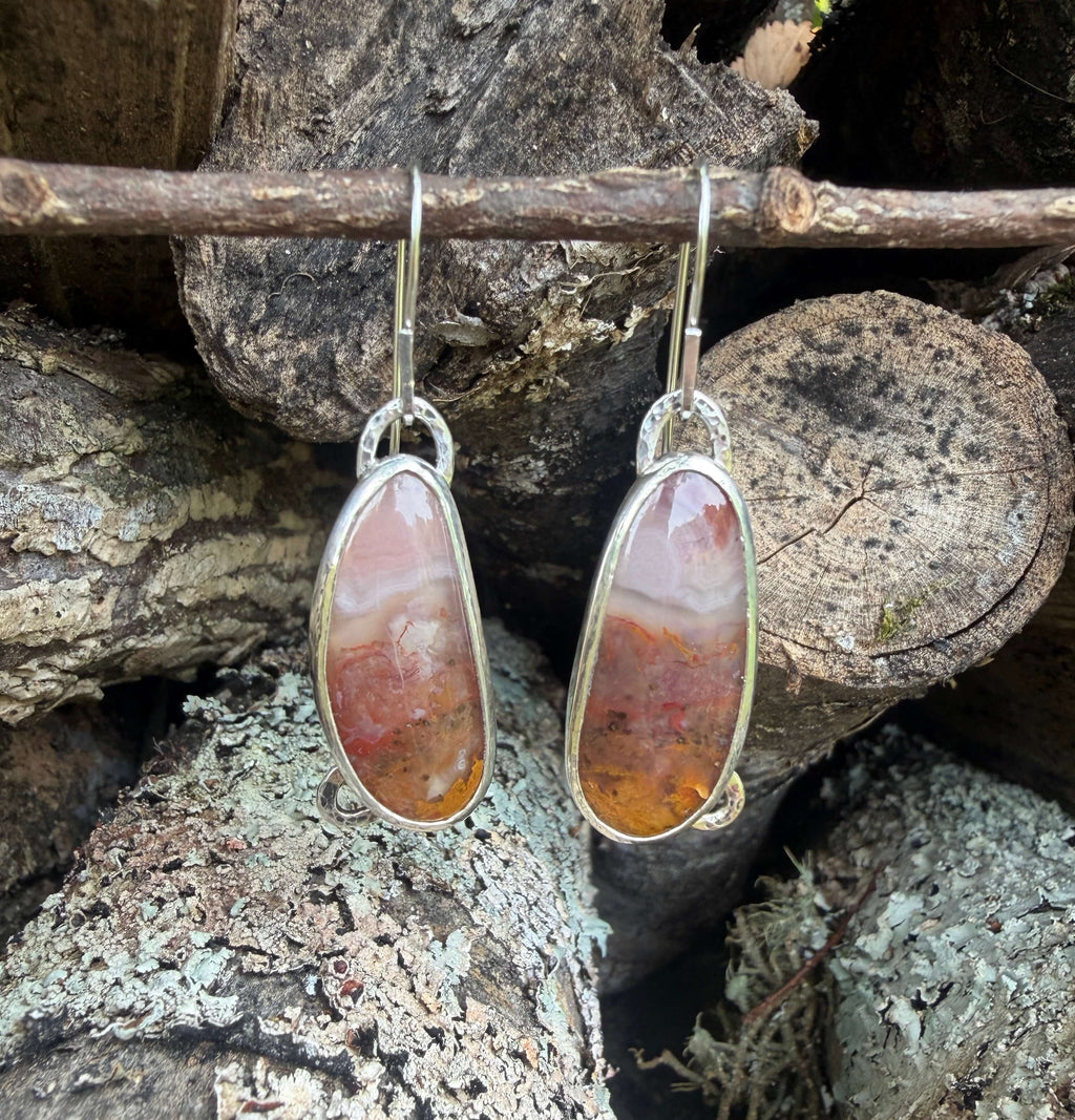 Agua Nueva Silver Dangle Earrings_Front View