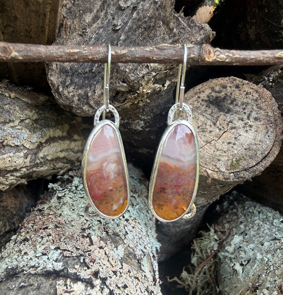 Agua Nueva Silver Dangle Earrings_Front View