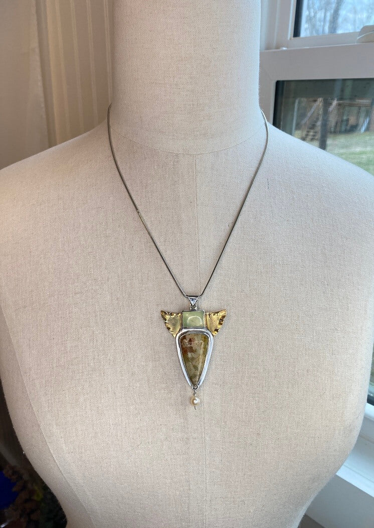 Spring Inspired Pendant_When Worn