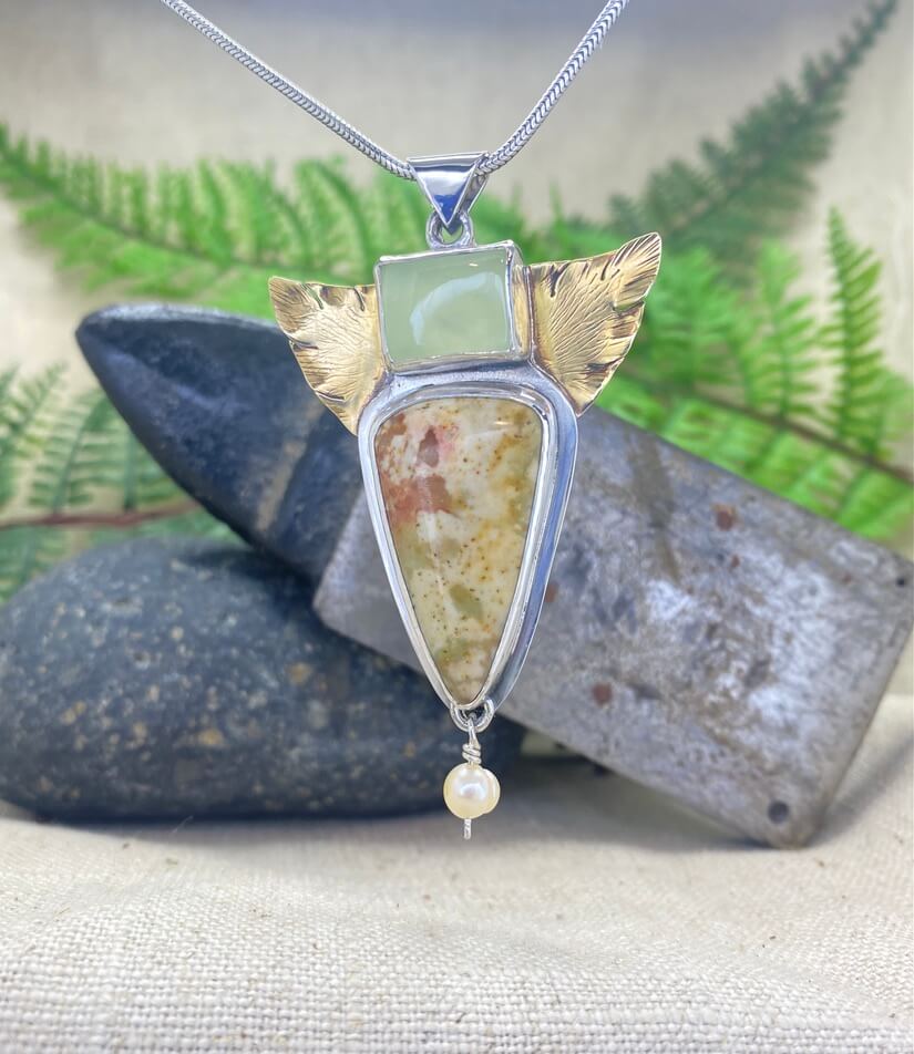 Spring Inspired Pendant_Front Angeled View
